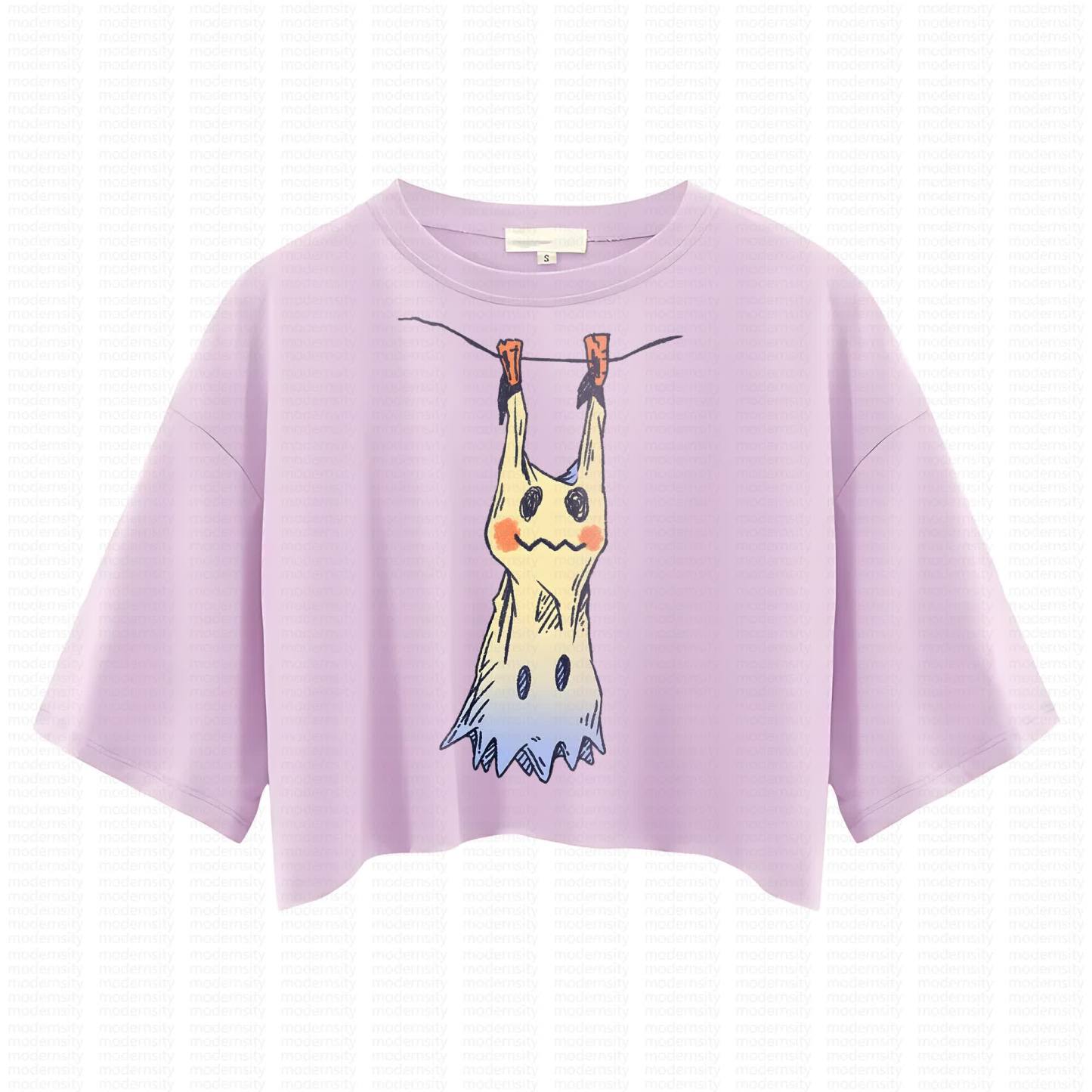 Cute and playful "Pokémon" summer women's cropped top