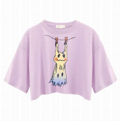 Cute and playful "Pokémon" summer women's cropped top