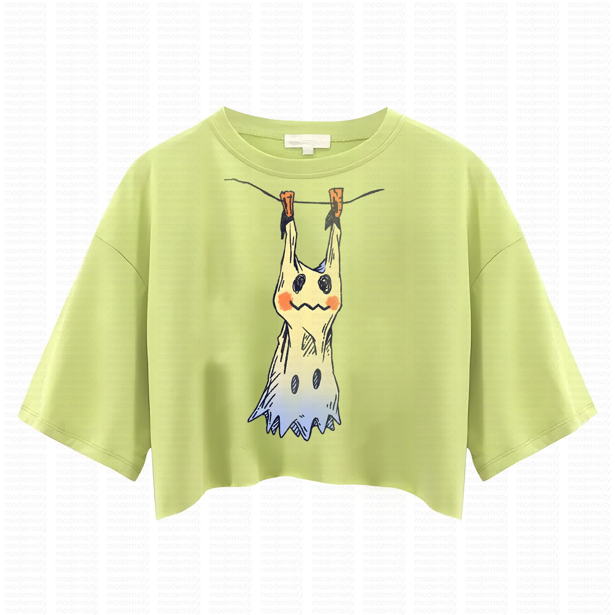 Cute and playful "Pokémon" summer women's cropped top