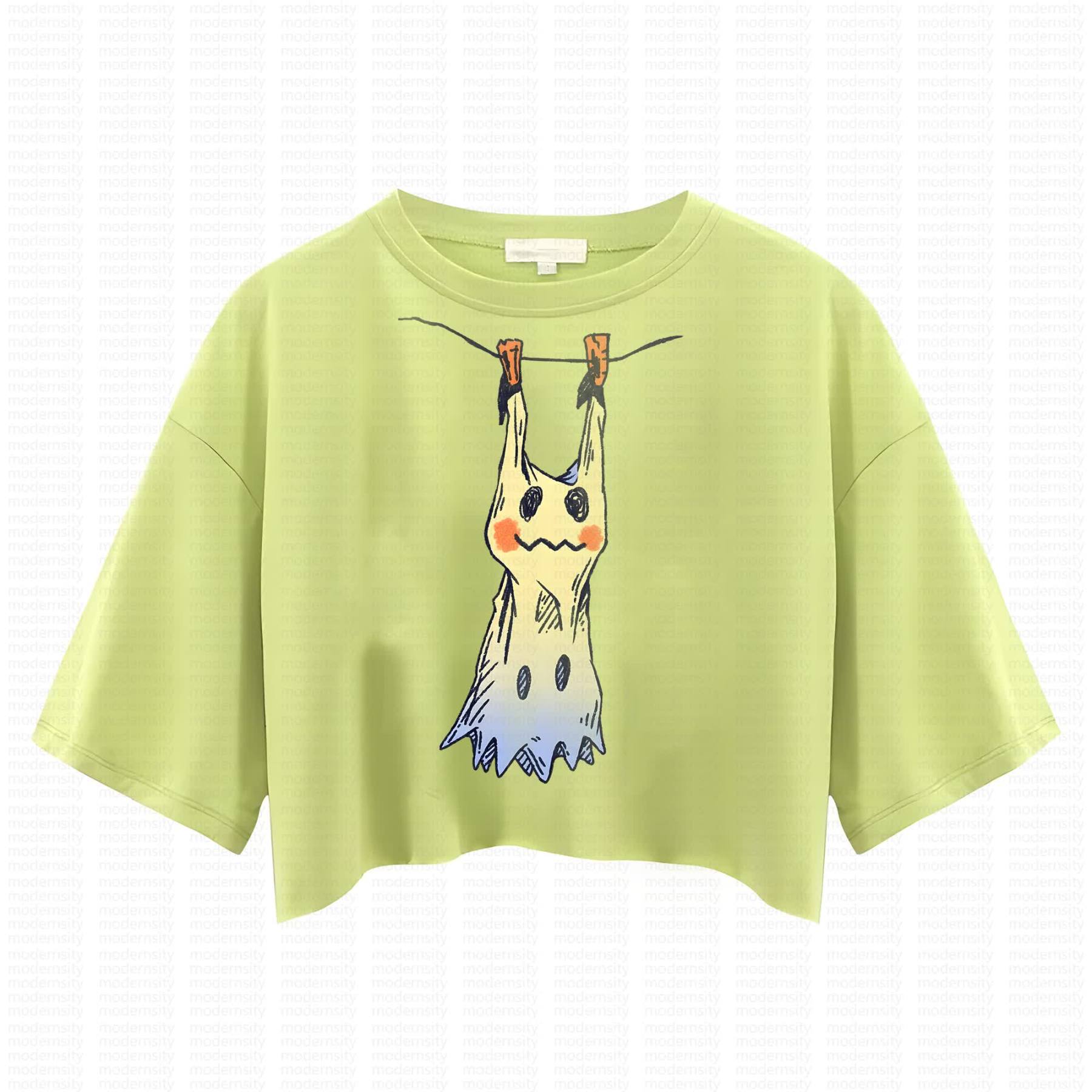 Cute and playful "Pokémon" summer women's cropped top