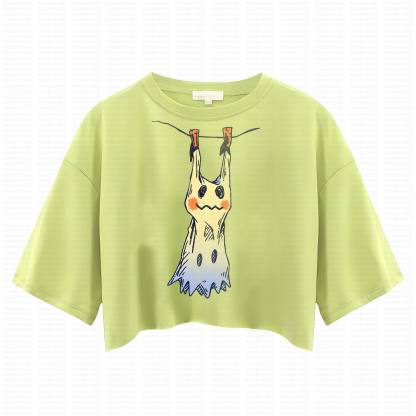 Cute and playful "Pokémon" summer women's cropped top