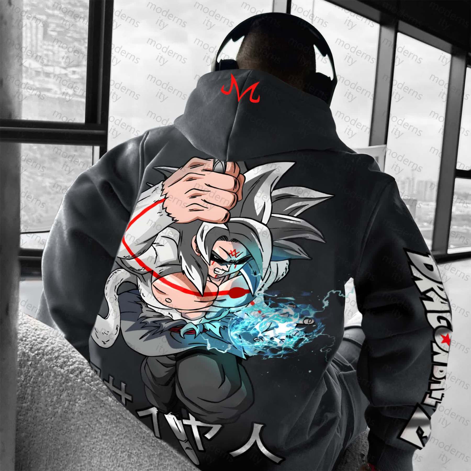 Unisex Anime“Dragon Ball” Graphic Streetwear Vintage Hoodie