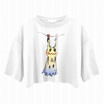 Cute and playful "Pokémon" summer women's cropped top