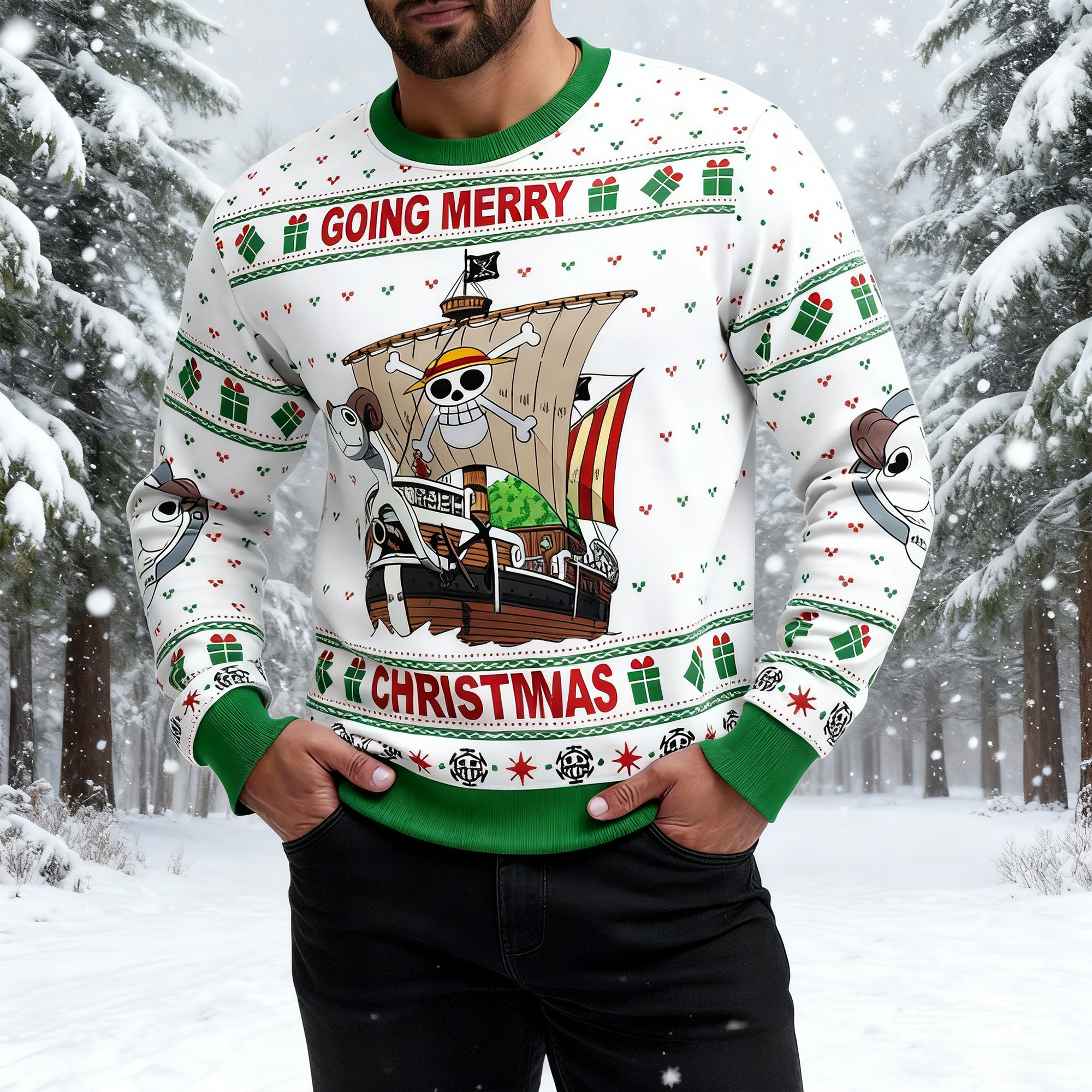 Unisex Anime Ugly Christmas Sweater