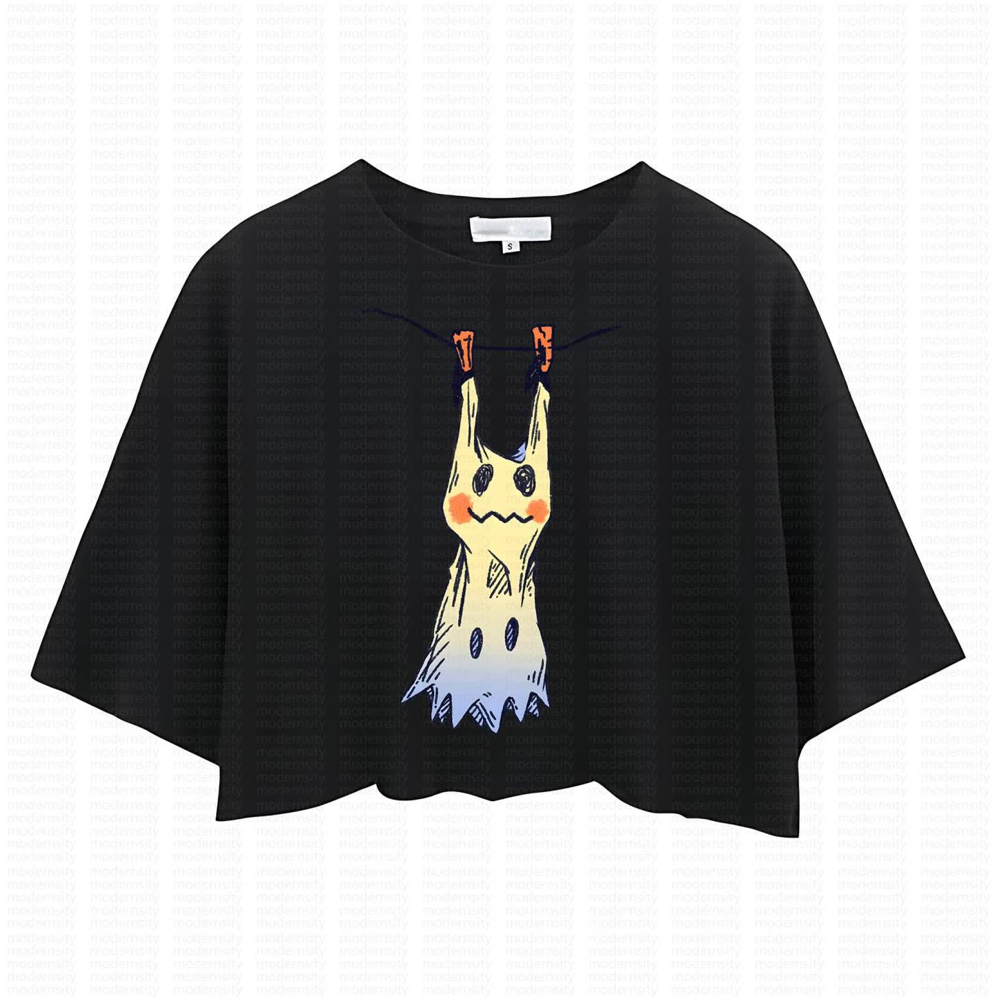 Cute and playful "Pokémon" summer women's cropped top