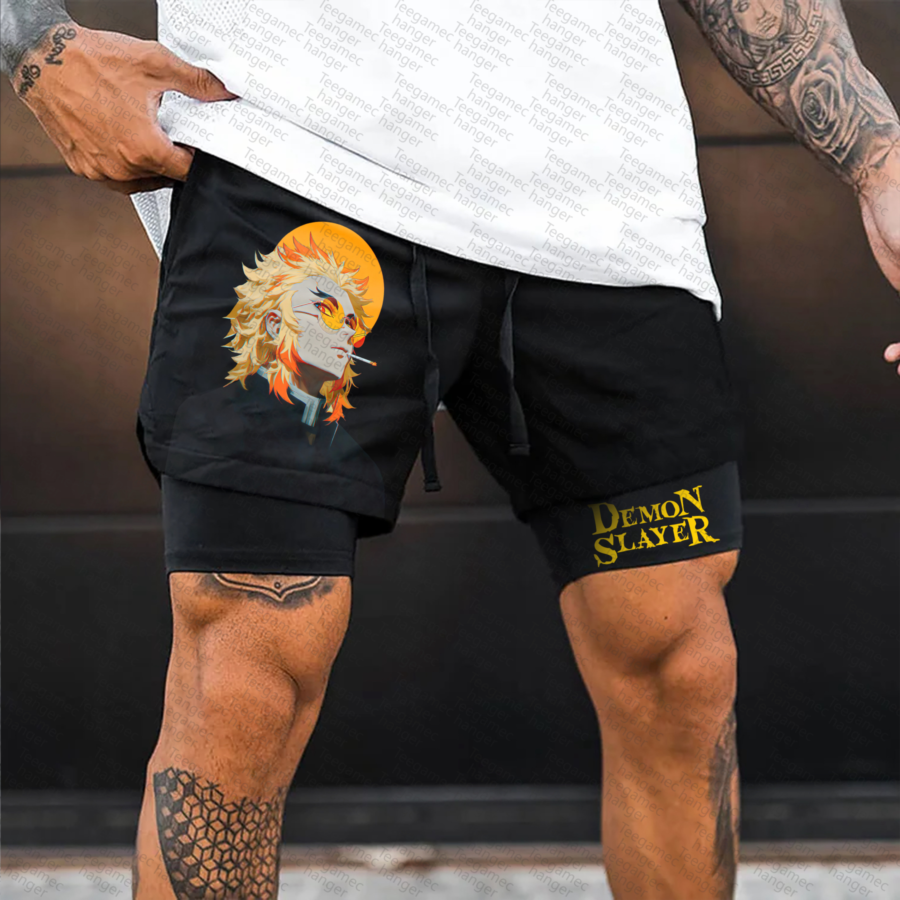 Unisex  Casual Anime Streetwear Shorts