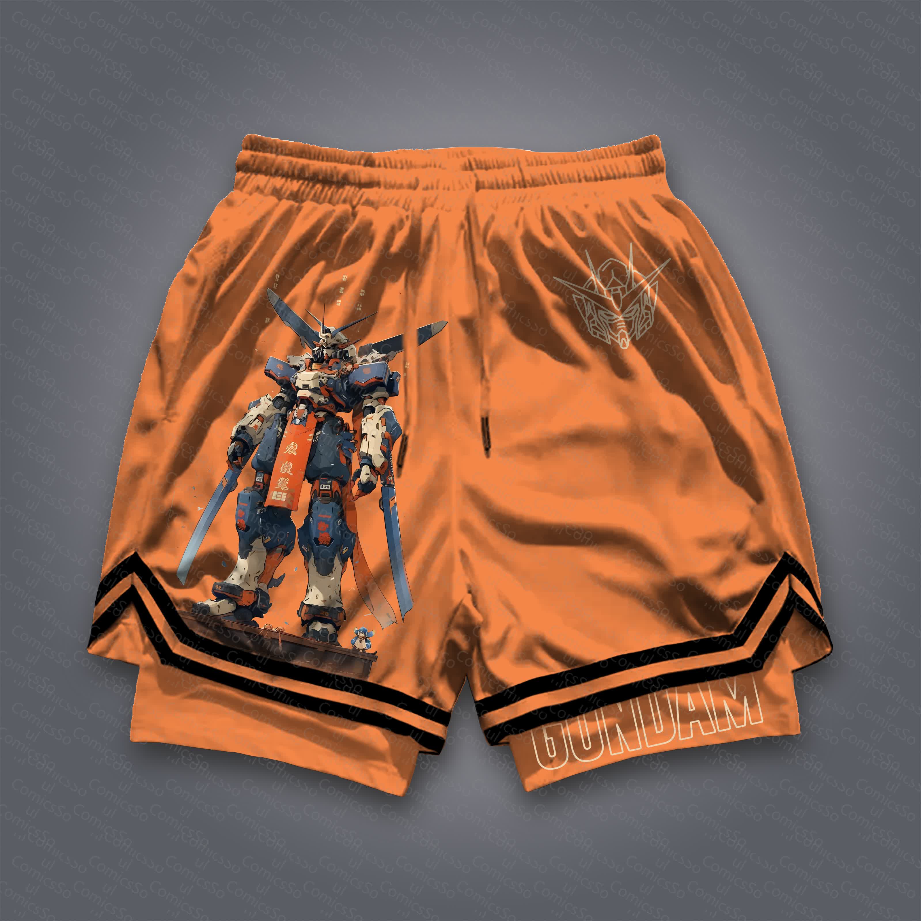 Unisex  “Gundam Series” Casual Anime Streetwear Shorts