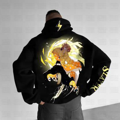 Unisex Anime Graphic Streetwear Vintage Hoodie丨Demon Slayer