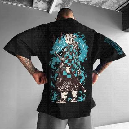 Unisex Anime Inspired Vintage T-Shirt丨Demon Slayer