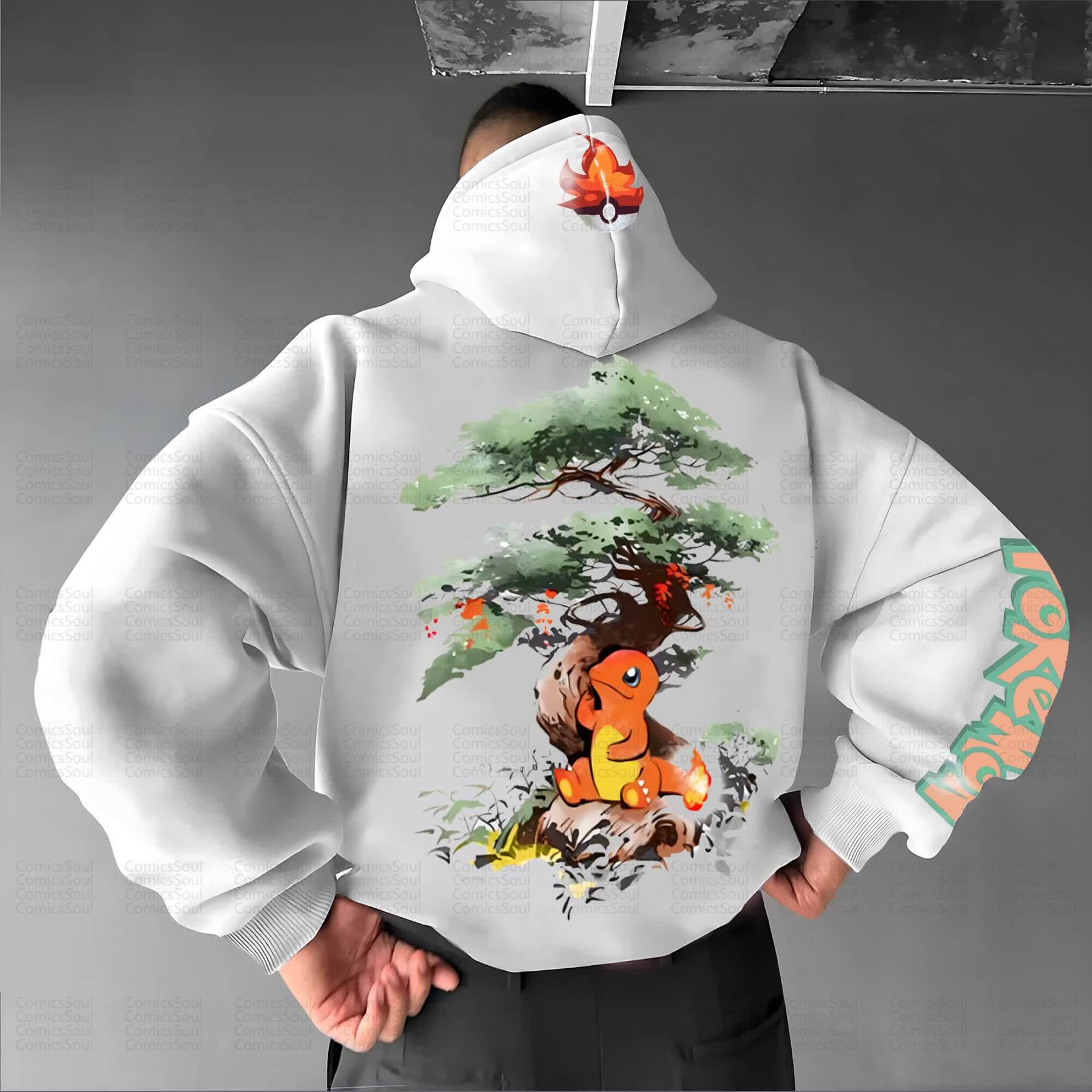 Unisex “Pokémon” Anime Graphic Streetwear Vintage Hoodie