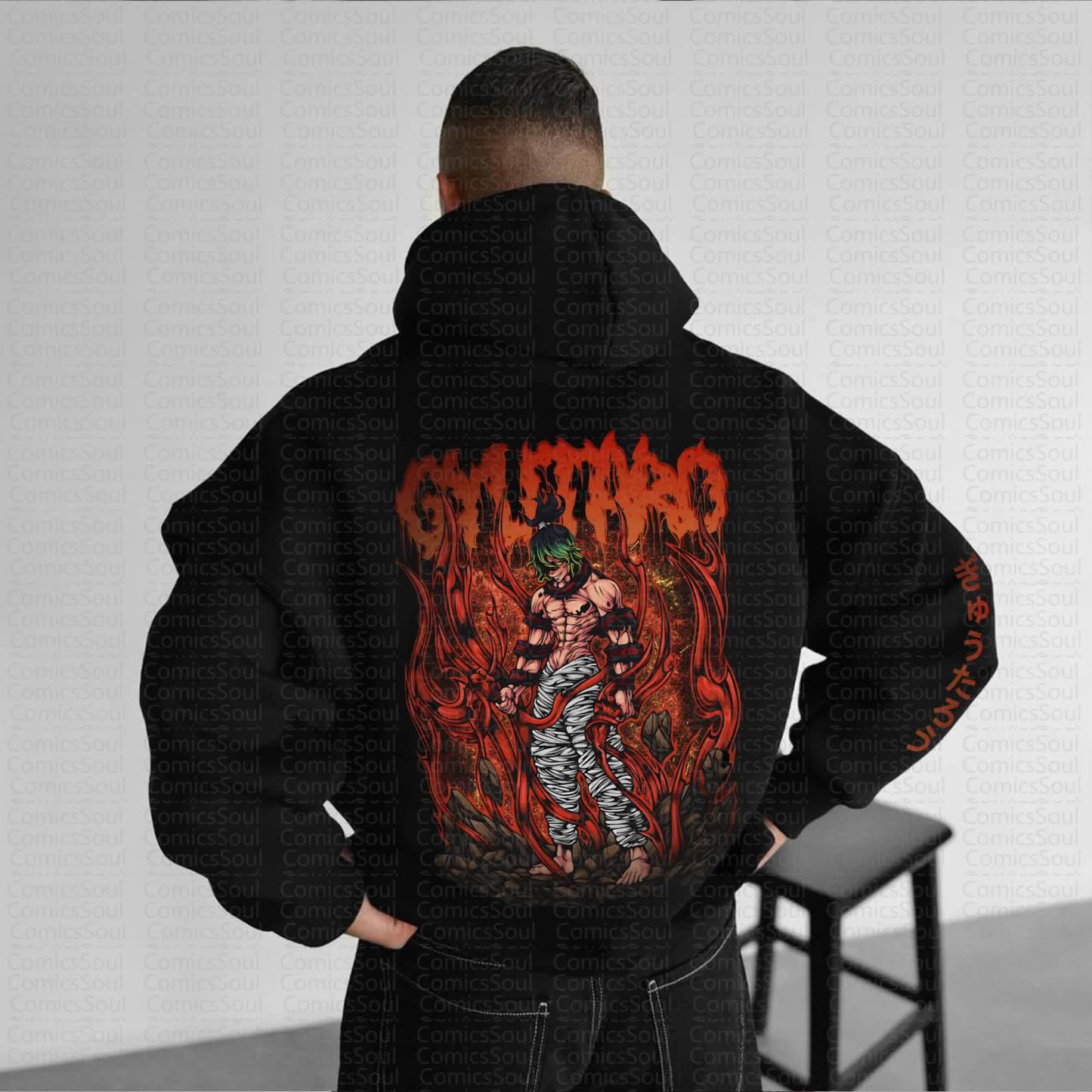 Unisex Anime Graphic Streetwear Vintage Hoodie丨Demon Slayer X Pokémon