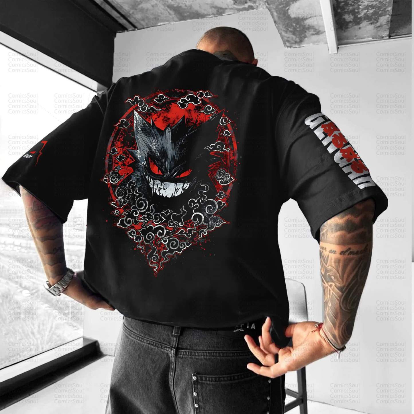 Unisex Anime Inspired Vintage T-Shirt丨Demon Slayer X Pokémon