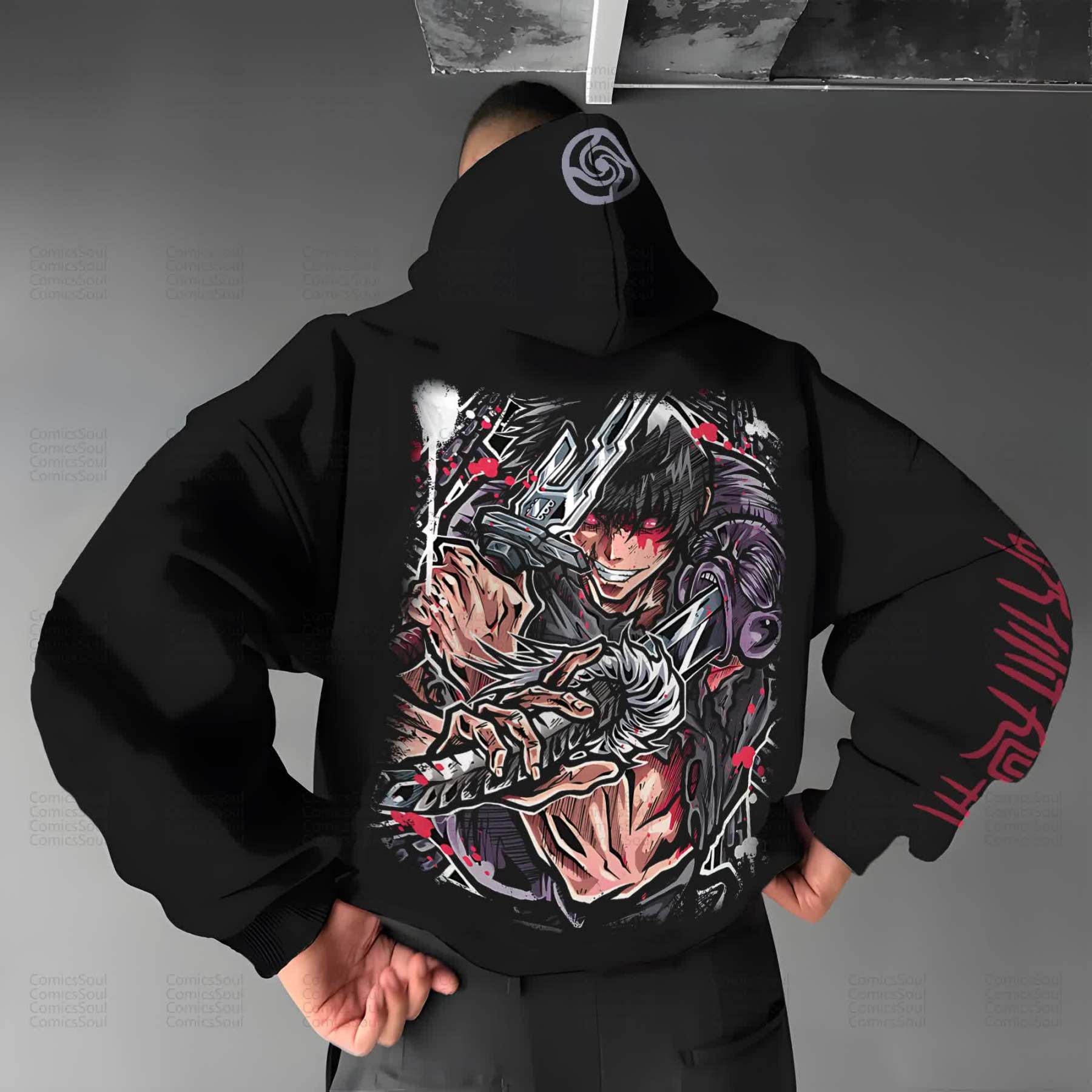 Unisex “Jujutsu Kaisen” Anime Graphic Streetwear Vintage Hoodie