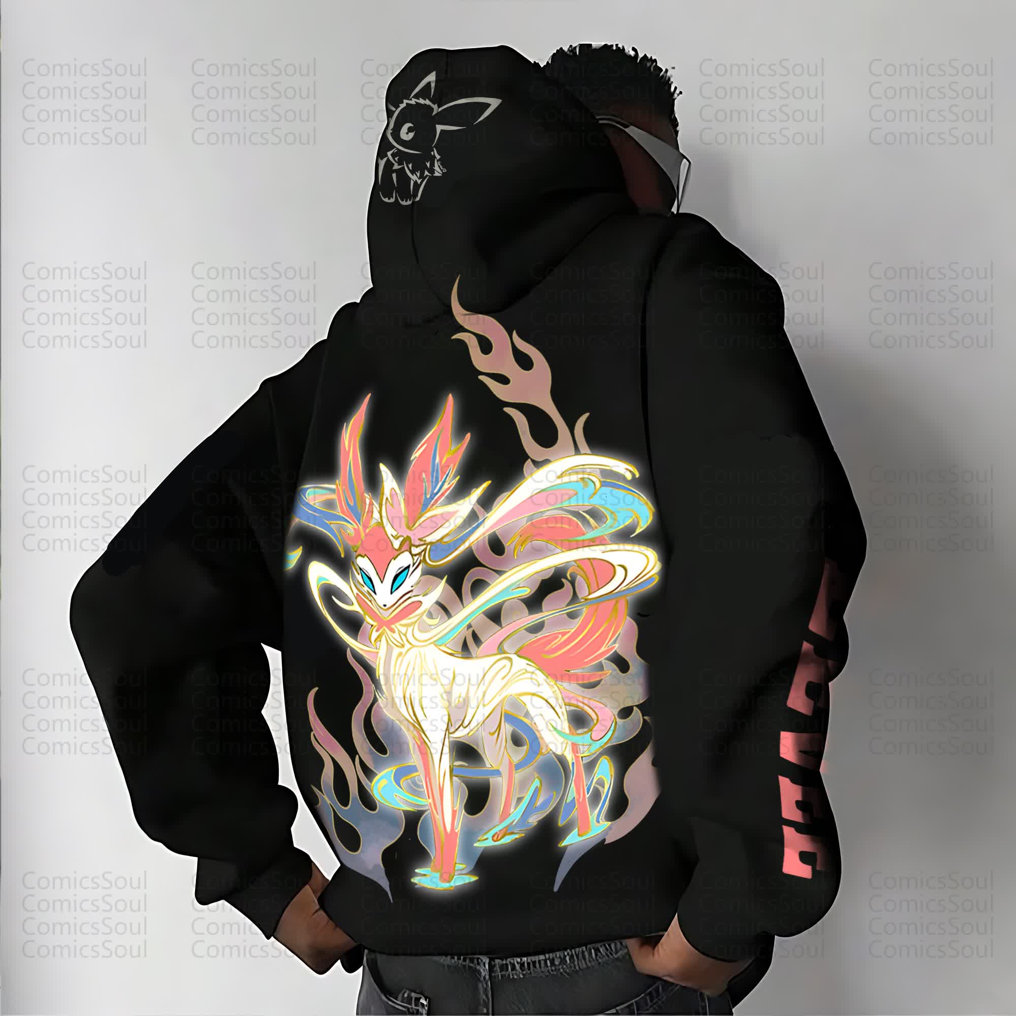 Unisex “Pokémon” Anime Graphic Streetwear Vintage Hoodie