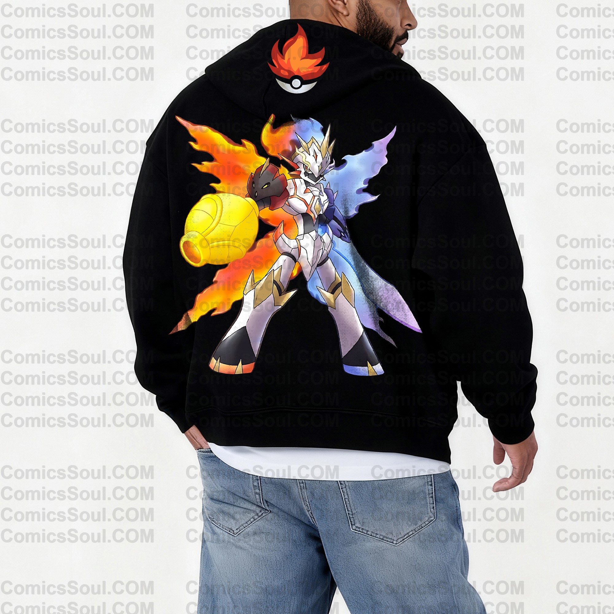 Unisex Graphic Streetwear Vintage Zipper Cardigan Plush Hoodie