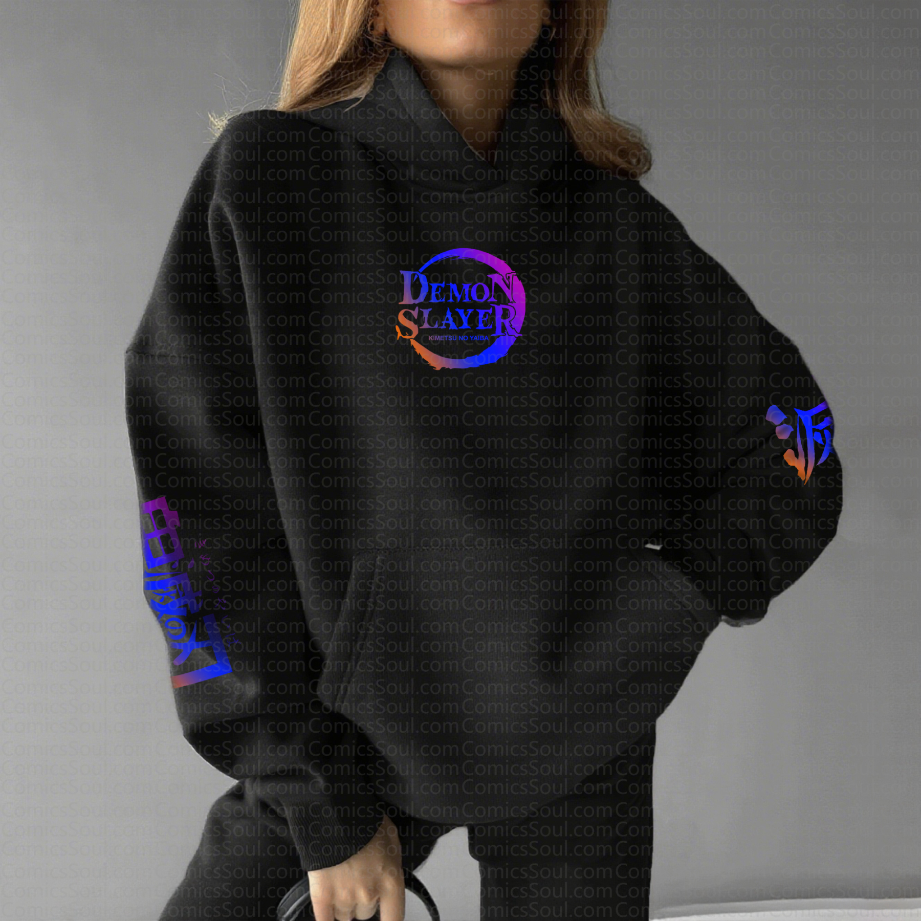 " Demon Slayer " Anime Inspired Vintage Hoodie