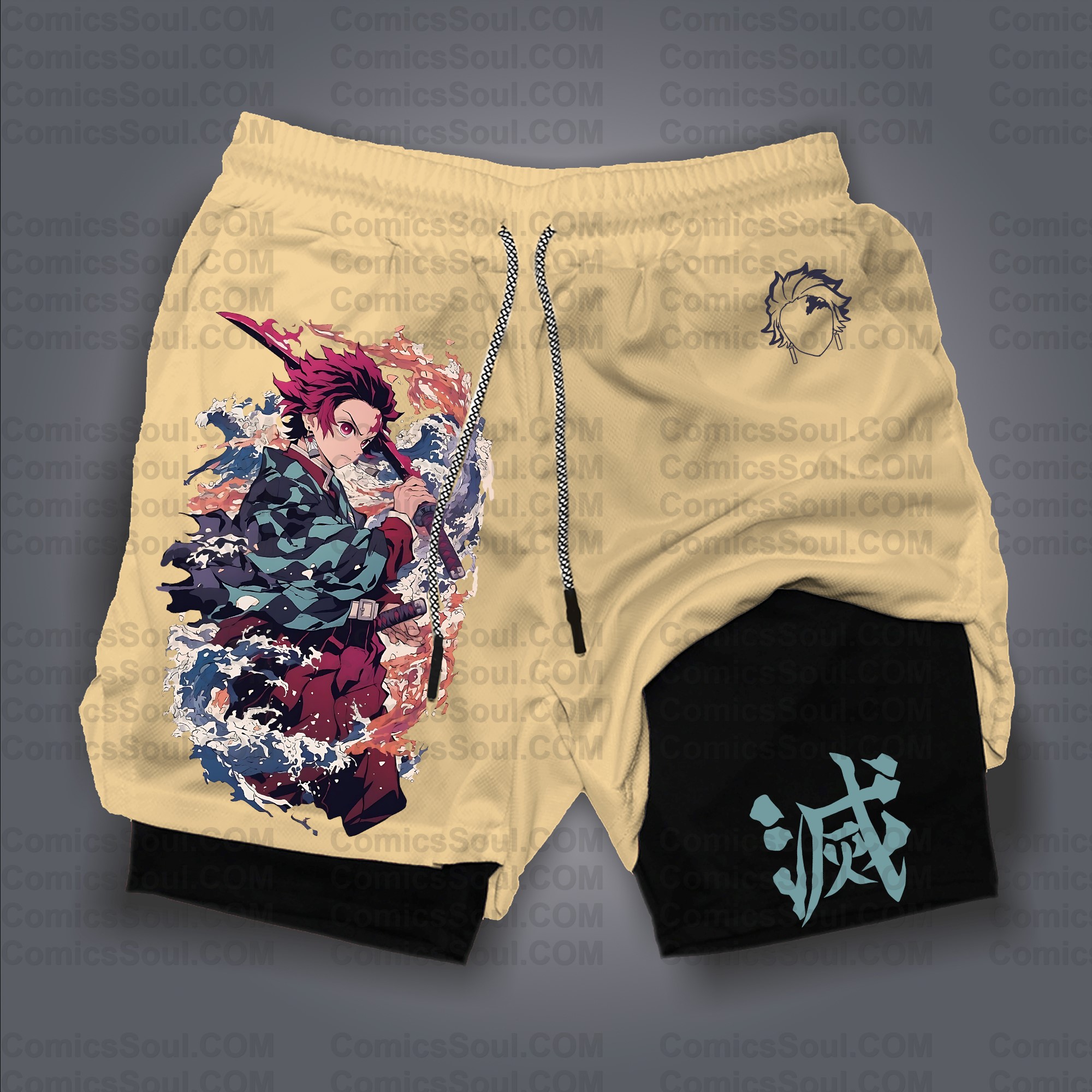 Unisex “ Demon slayer” Casual Streetwear Shorts