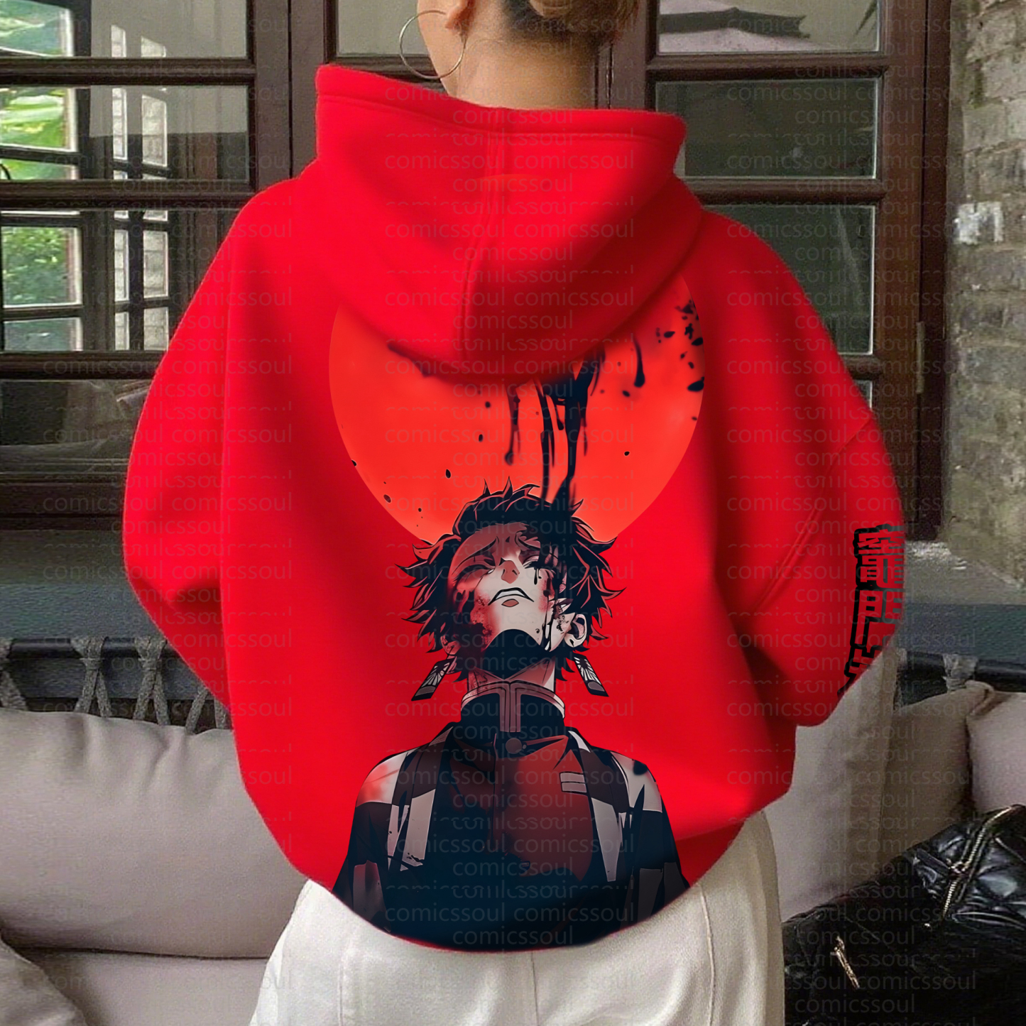 " Demon Slayer " Anime Inspired Vintage Hoodie