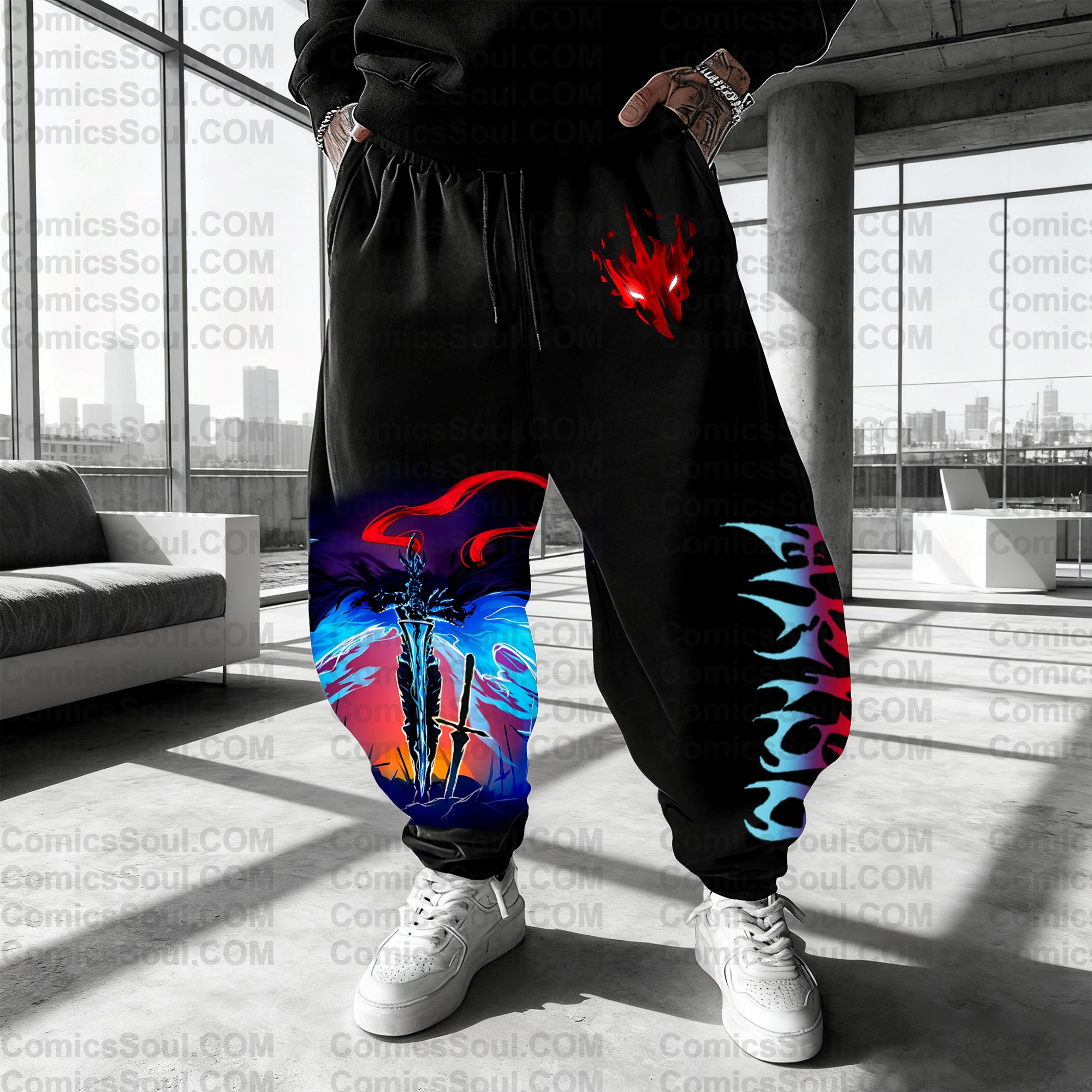 Unisex Anime Inspired Vintage Plush Pants