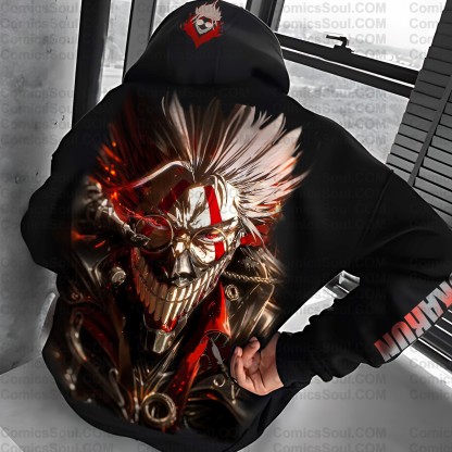 Unisex Anime Print  Casual Oversized Hoodie