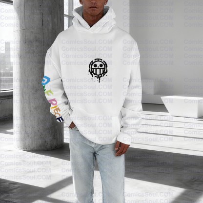 Plus Velvet Unisex Anime Graphic Streetwear Vintage Hoodie