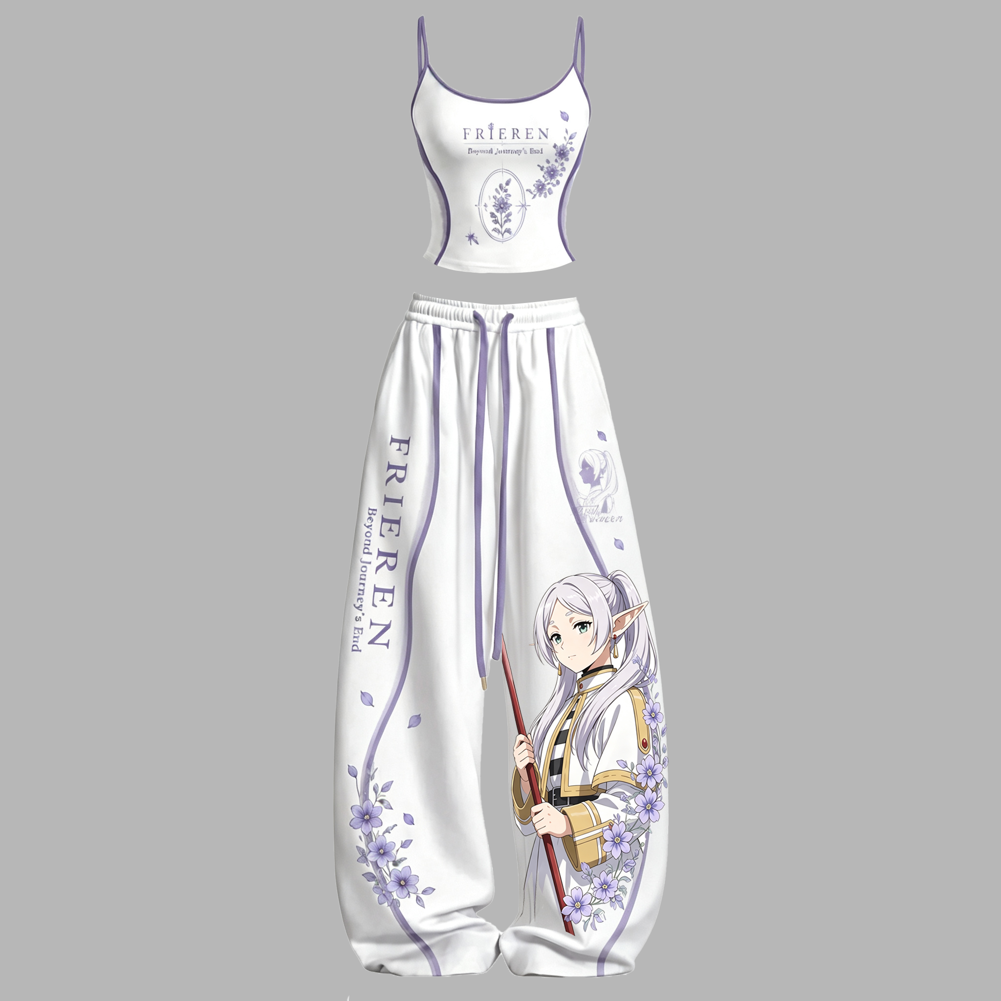 Frieren Top & Elasticated Trousers Two-Piece Set