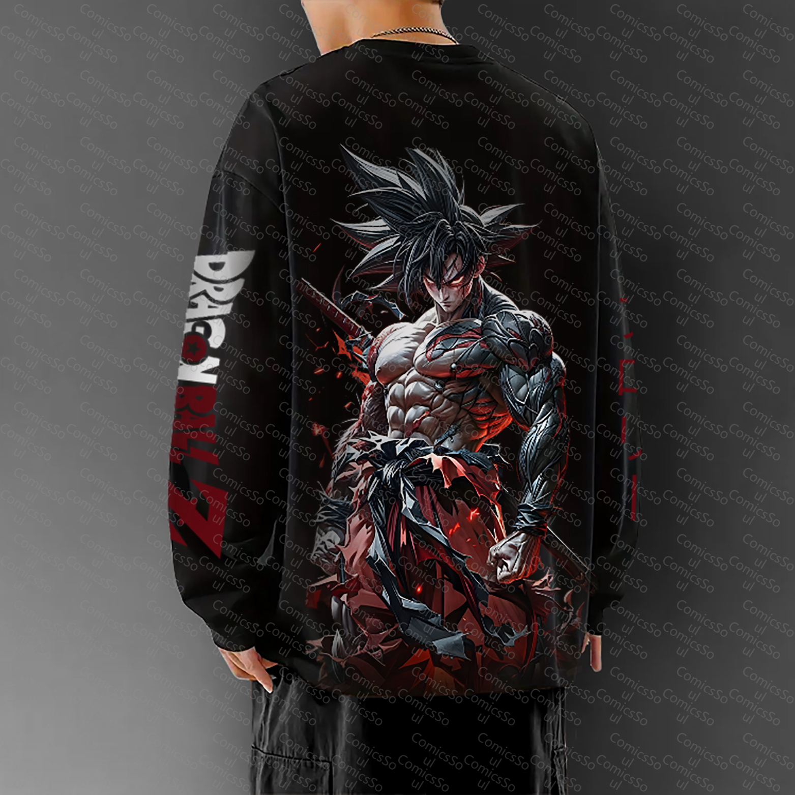 Unisex Anime Graphic Streetwear Vintage Long-Sleeved T-shirt