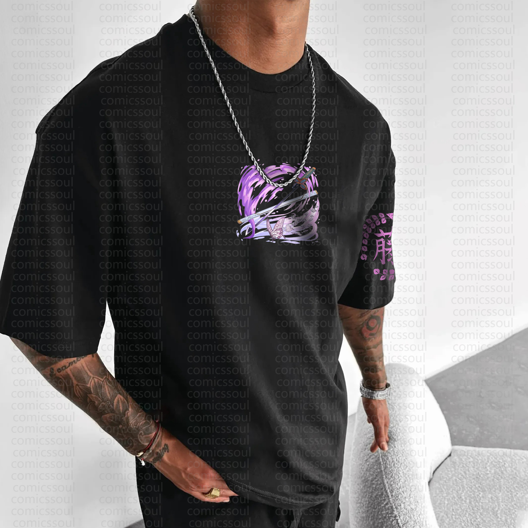 Unisex Anime Inspired Vintage T-Shirt | Demon Slayer