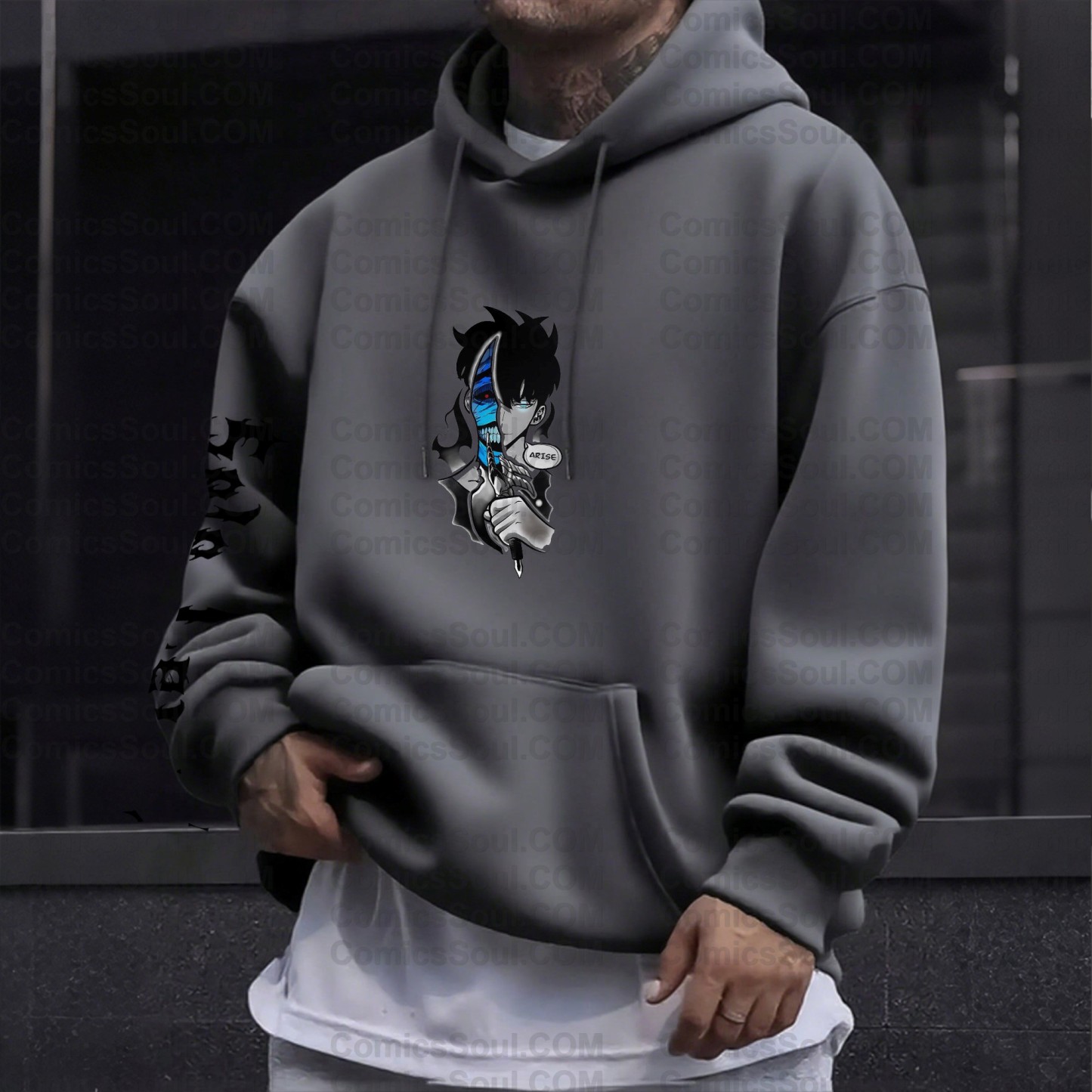 Unisex Anime Graphic Streetwear Wintage Plush Hoodie