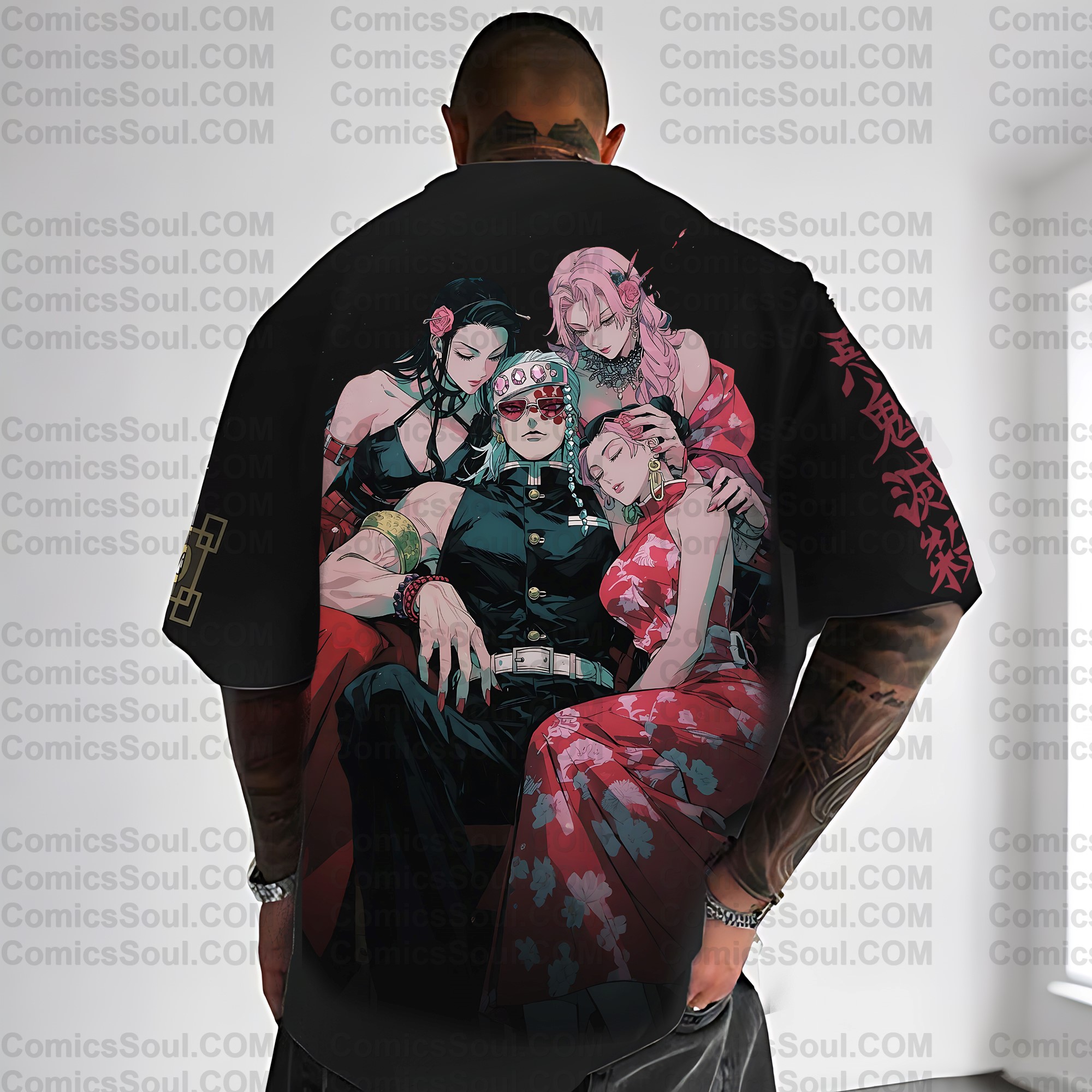 Unisex  " Demon slayer " Anime Inspired Vintage T-Shirt
