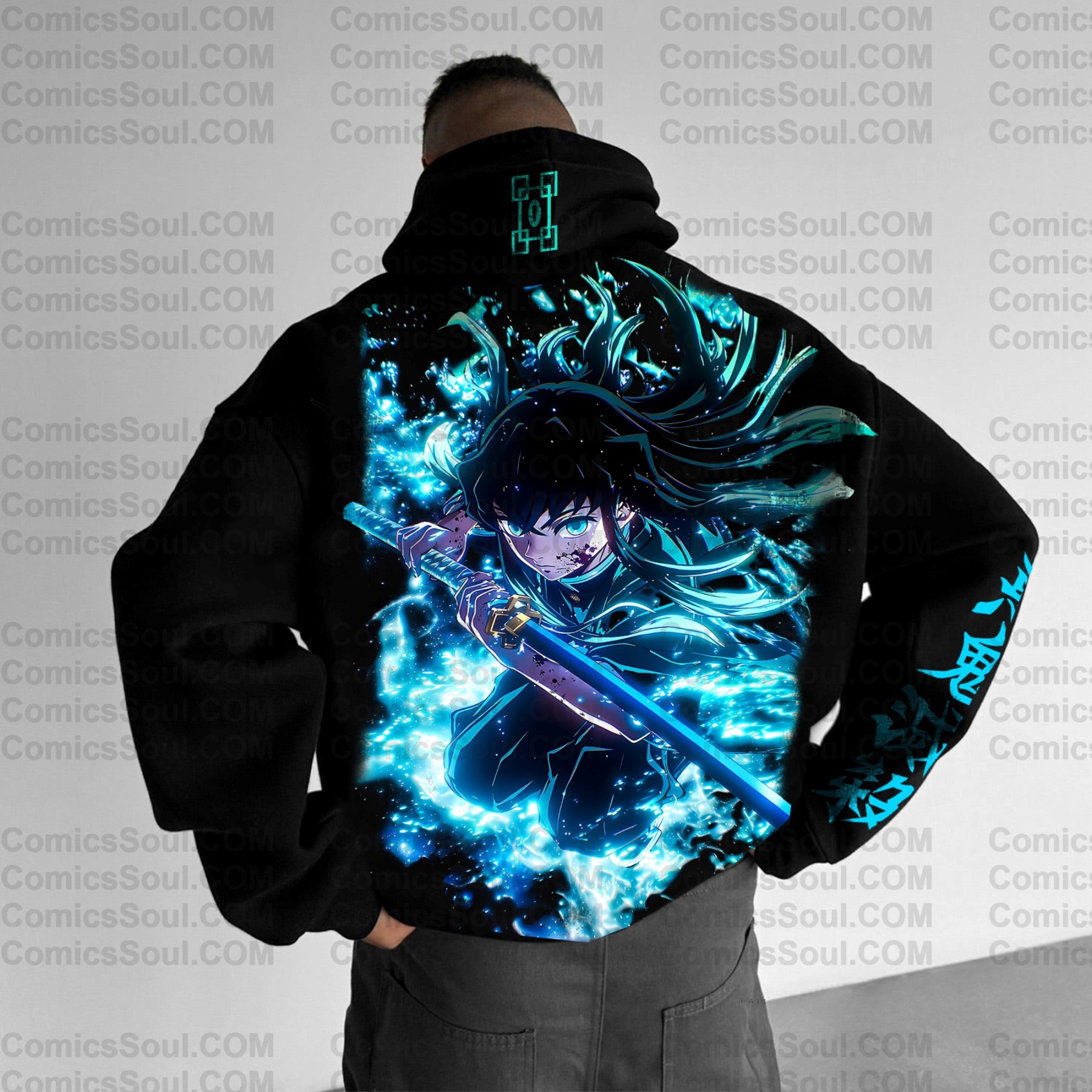 Unisex Anime Graphic Streetwear Vintage Hoodie丨Demon Slayer X Pokémon