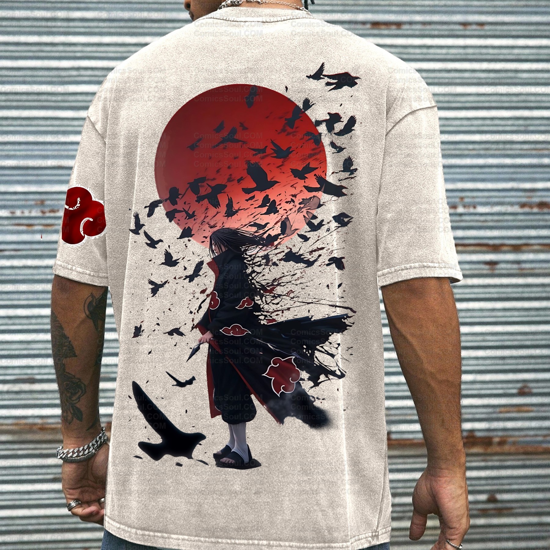 Printed Unisex Washed T-Shirt