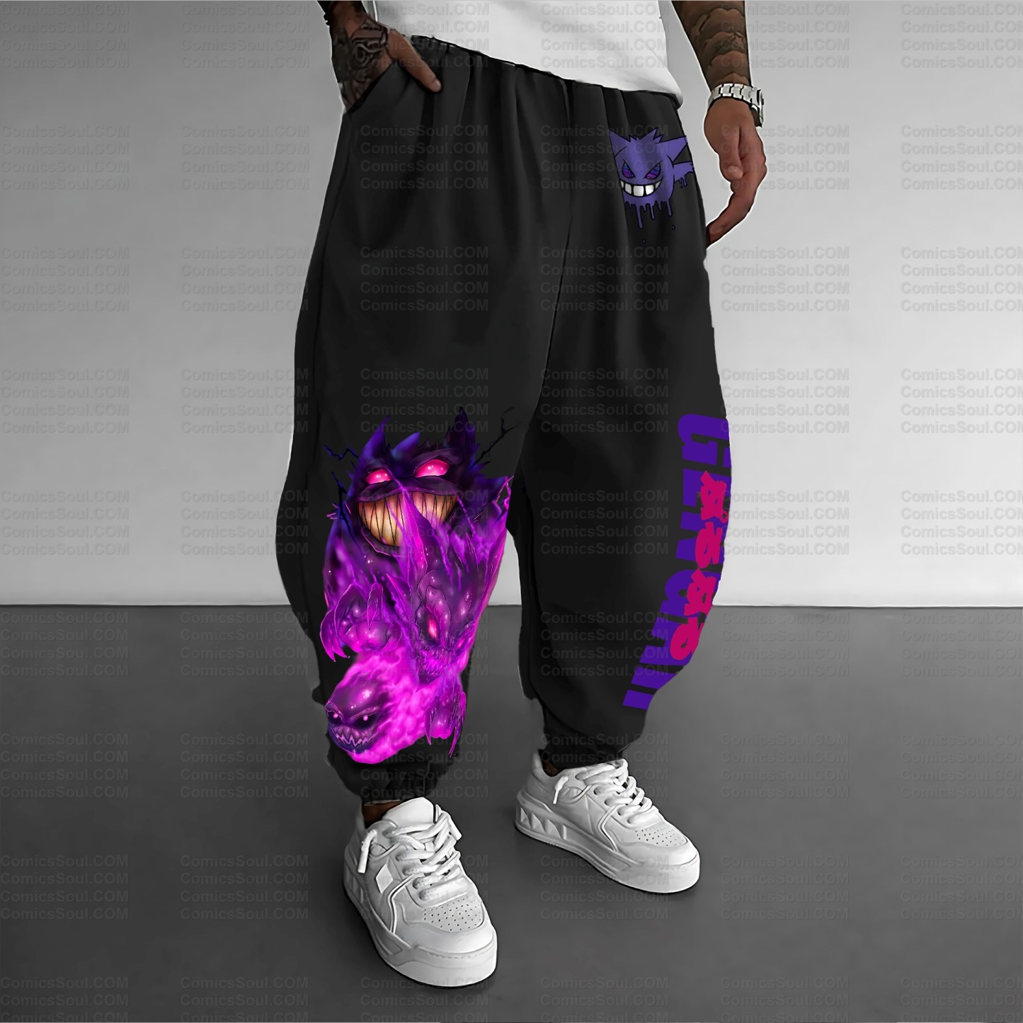 Unisex Anime Inspired Vintage Pants丨Demon Slayer X Pokémon