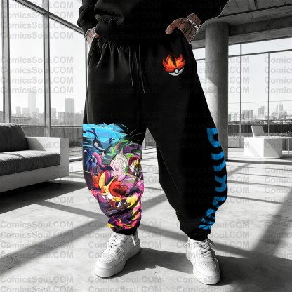 (Plus Velvet)Unisex Casual Anime Streetwear Pants