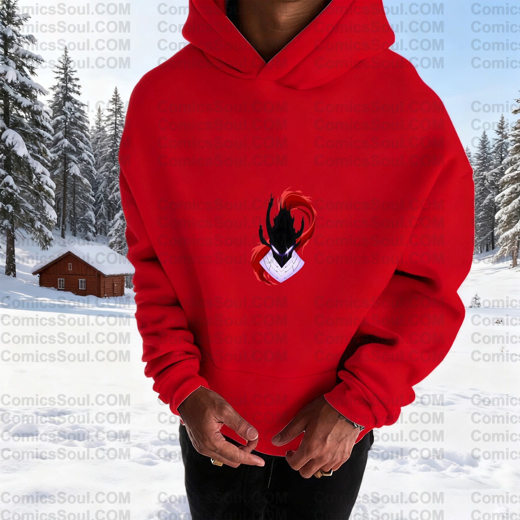 Unisex Anime Graphic Streetwear Wintage Plush Hoodie