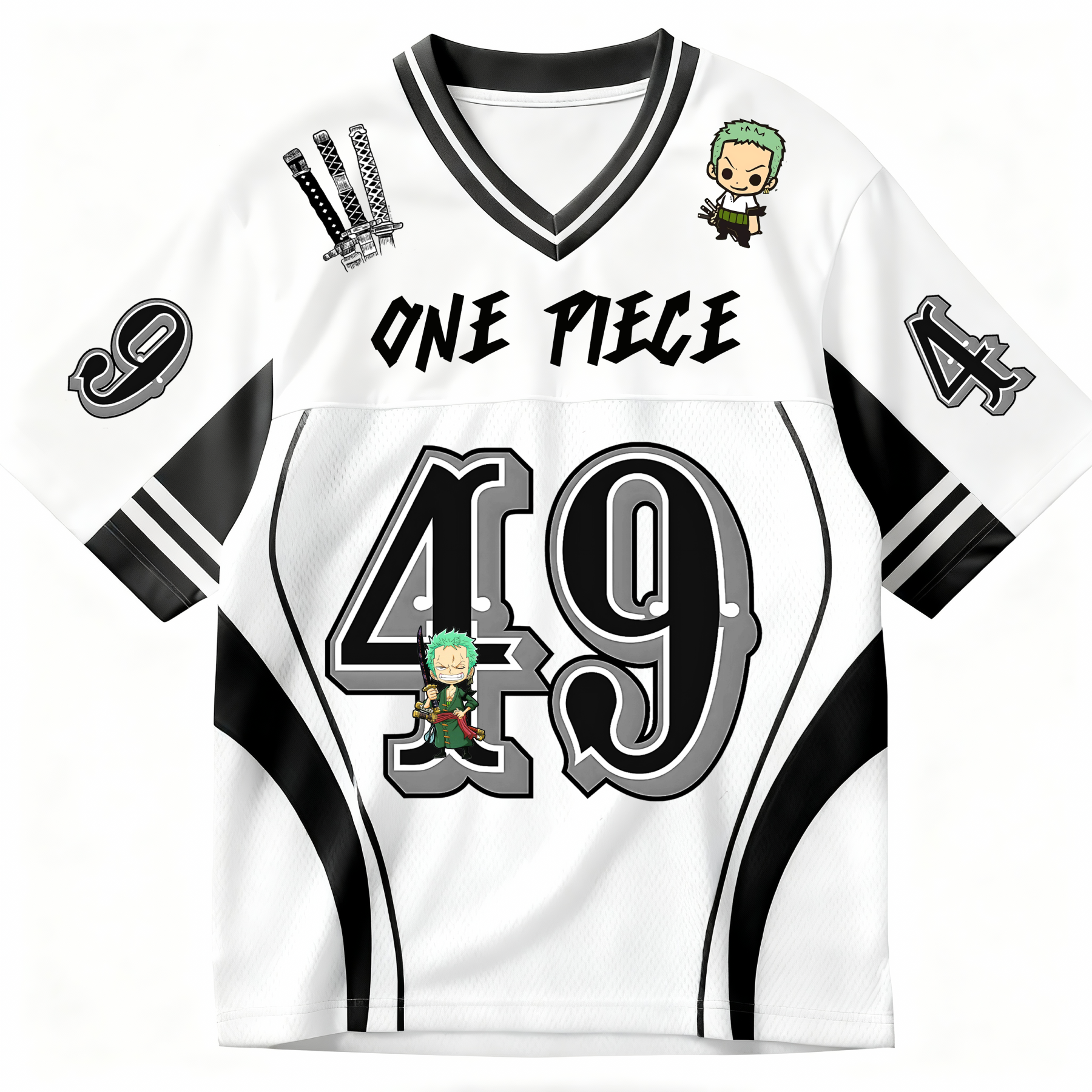 Unisex Anime Retro Mesh Sports Jersey T-Shirt