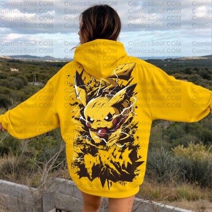 ‘’Pokémon " Anime Inspired Vintage Hoodie
