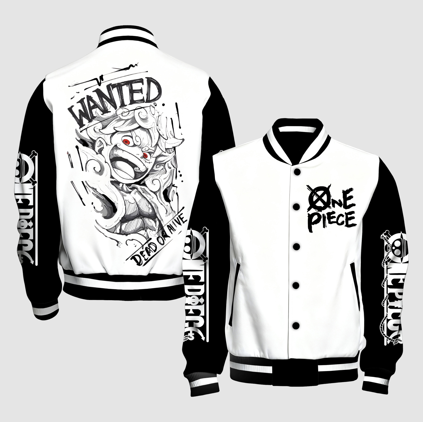 Unisex Vintage Anime Graphic Jacket