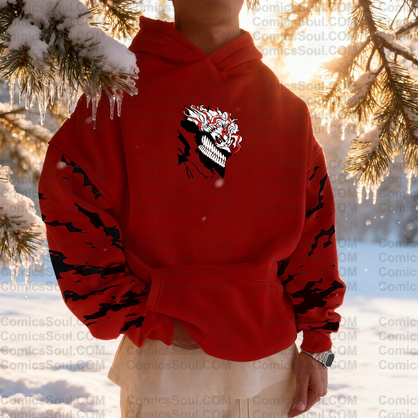 Unisex Anime Graphic Streetwear Wintage Plush Hoodie