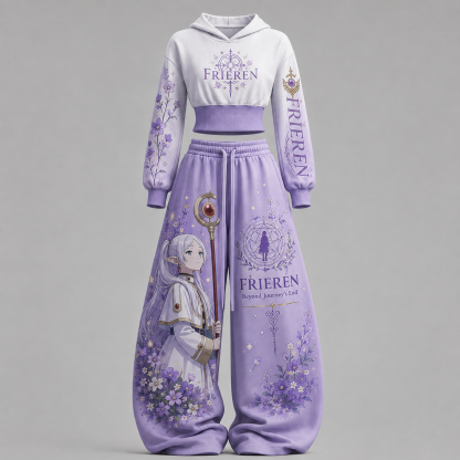FRIEREN Hoodie & Pants TwoPiece Tracksuit Set
