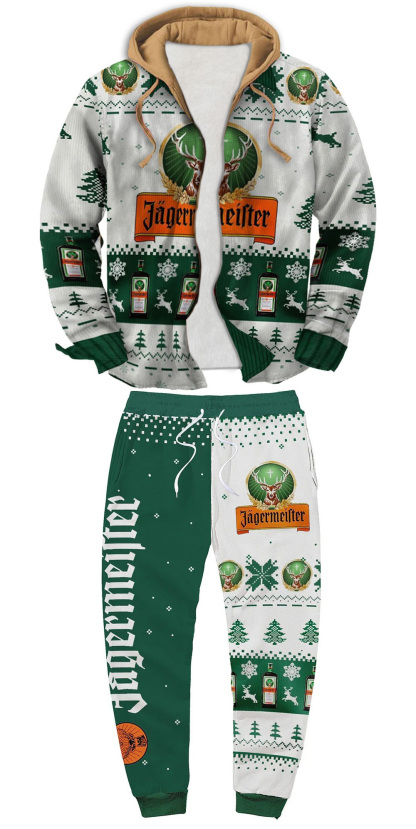 Unisex Fake Two Gradient Plaid Long-Sleeved Shirts Jacket Set