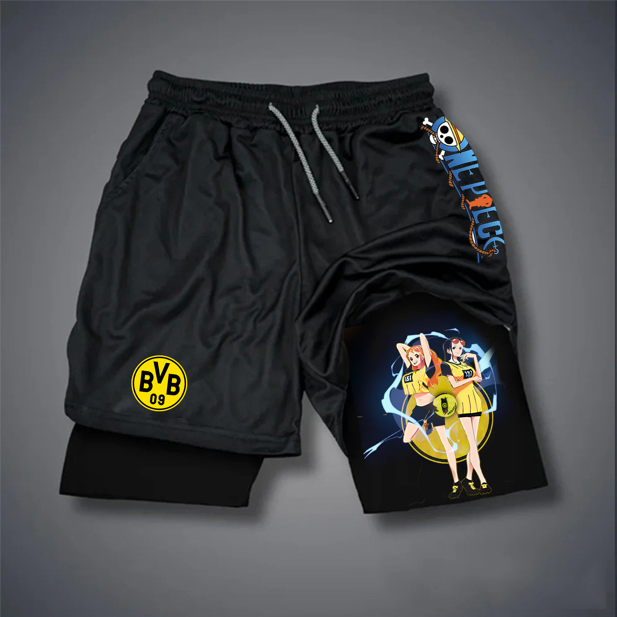 Unisex Vintage  Shorts | Borussia Dortmund x One Piece