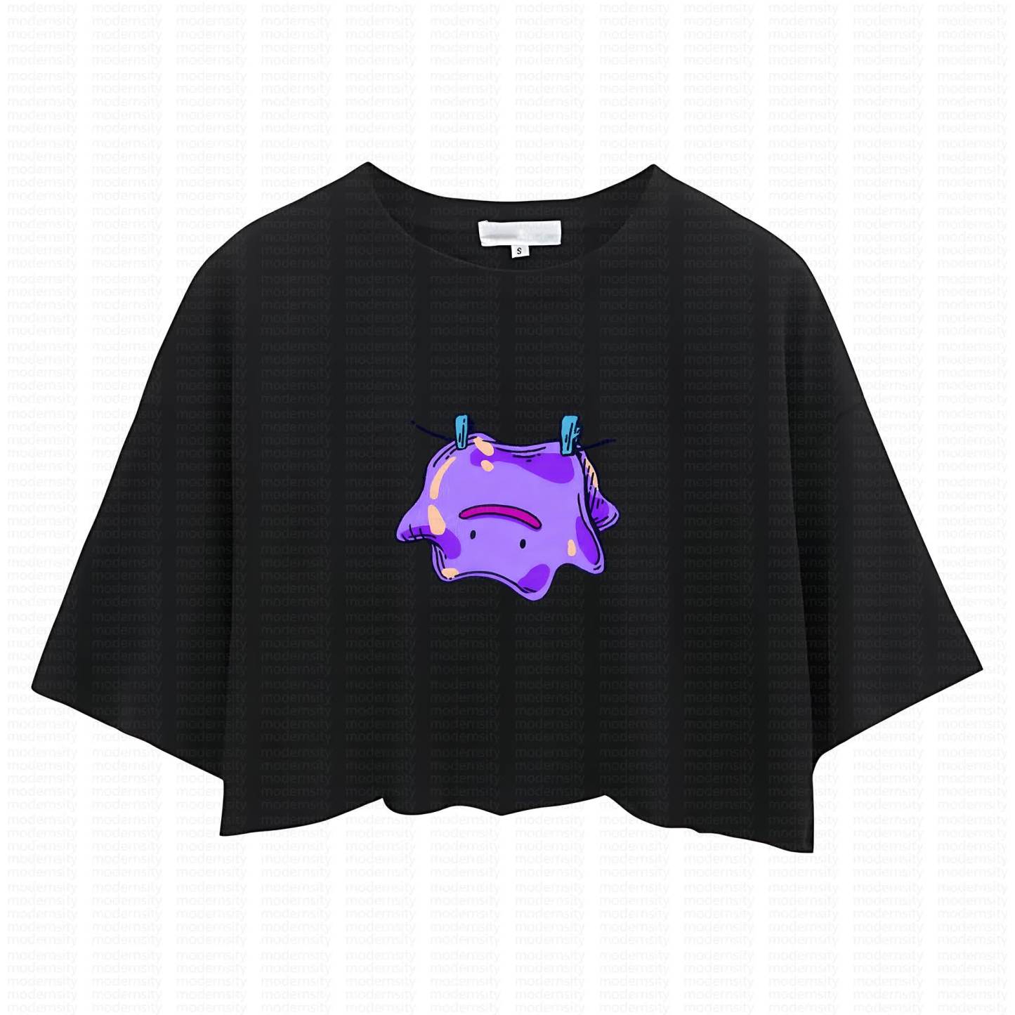 Cute and playful "Pokémon" summer women's cropped top