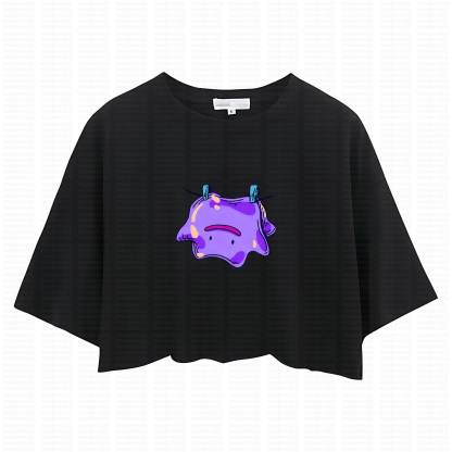 Cute and playful "Pokémon" summer women's cropped top