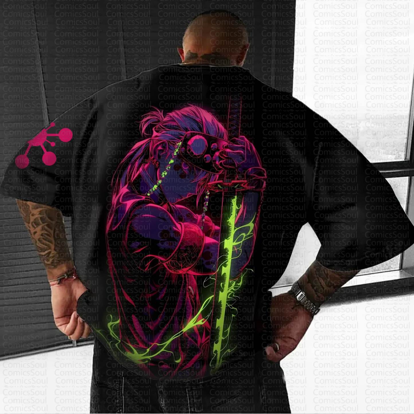 Unisex Anime Inspired Vintage T-Shirt丨Demon Slayer X Pokémon