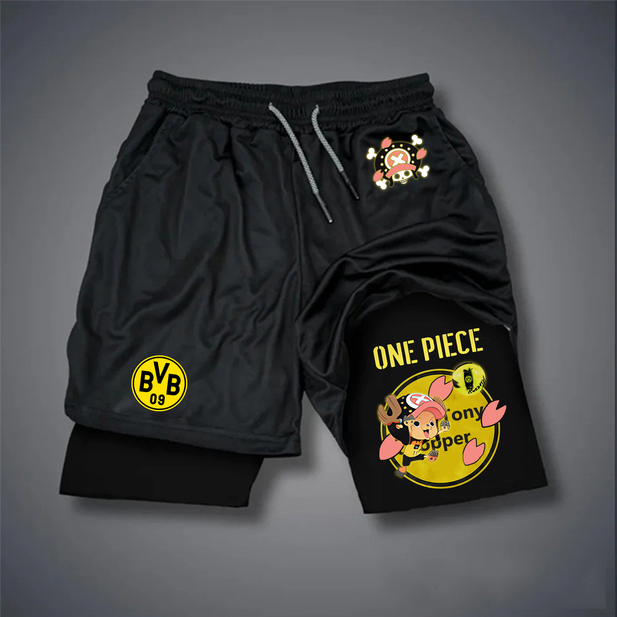 Unisex Vintage  Shorts | Borussia Dortmund x One Piece