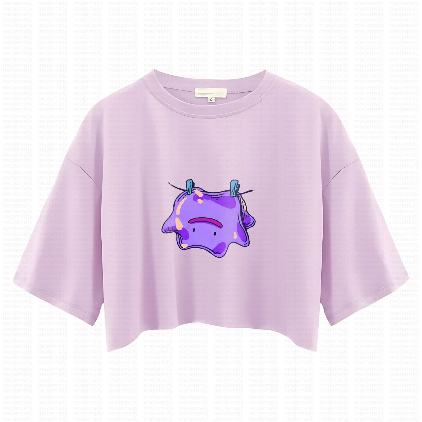 Cute and playful "Pokémon" summer women's cropped top