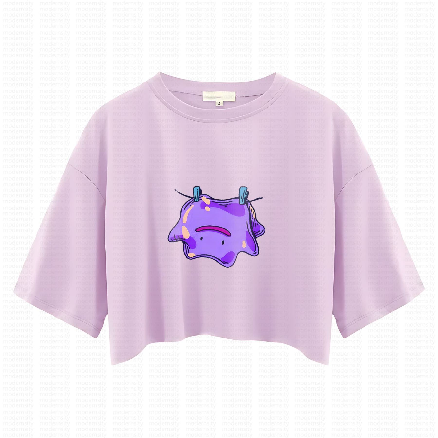 Cute and playful "Pokémon" summer women's cropped top