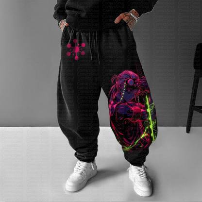 Unisex Anime Inspired Vintage Pants丨Demon Slayer
