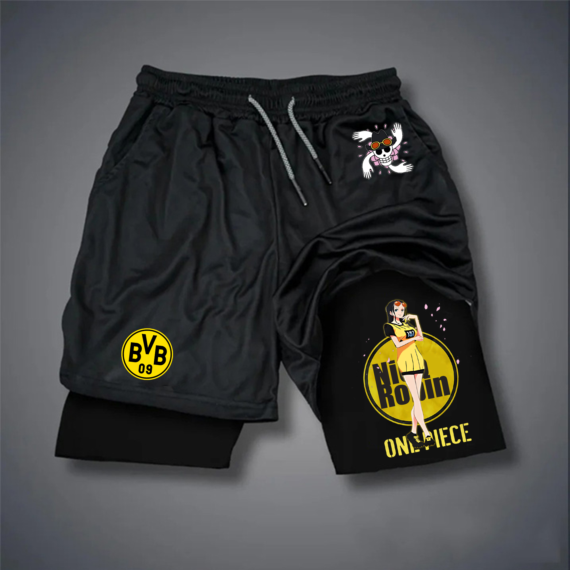 Unisex Vintage  Shorts | Borussia Dortmund x One Piece